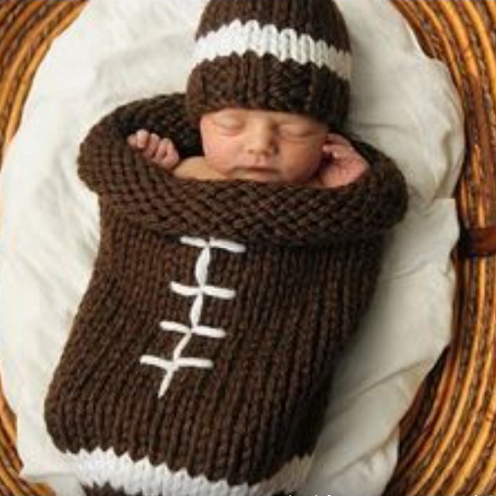 So'Dorable Hand Crotched Football Set for Baby Pic